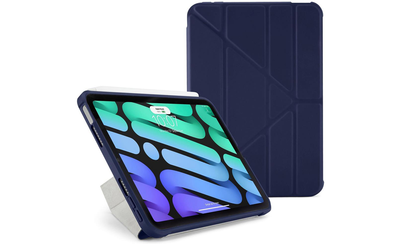 Etui Pipetto Origami TPU do iPad mini 6 (2021) dark blue