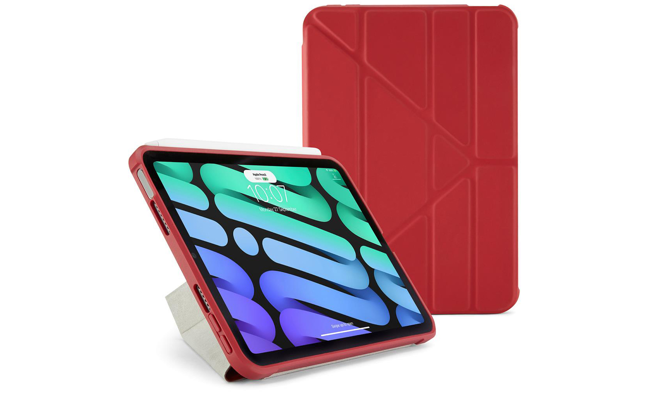 Etui Pipetto Origami TPU do iPad mini 6 (2021) dark red
