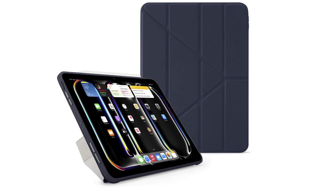 Etui Pipetto Origami No1 Original Case do iPad Pro 11'' (2024) Granatowe - Widok ogólny