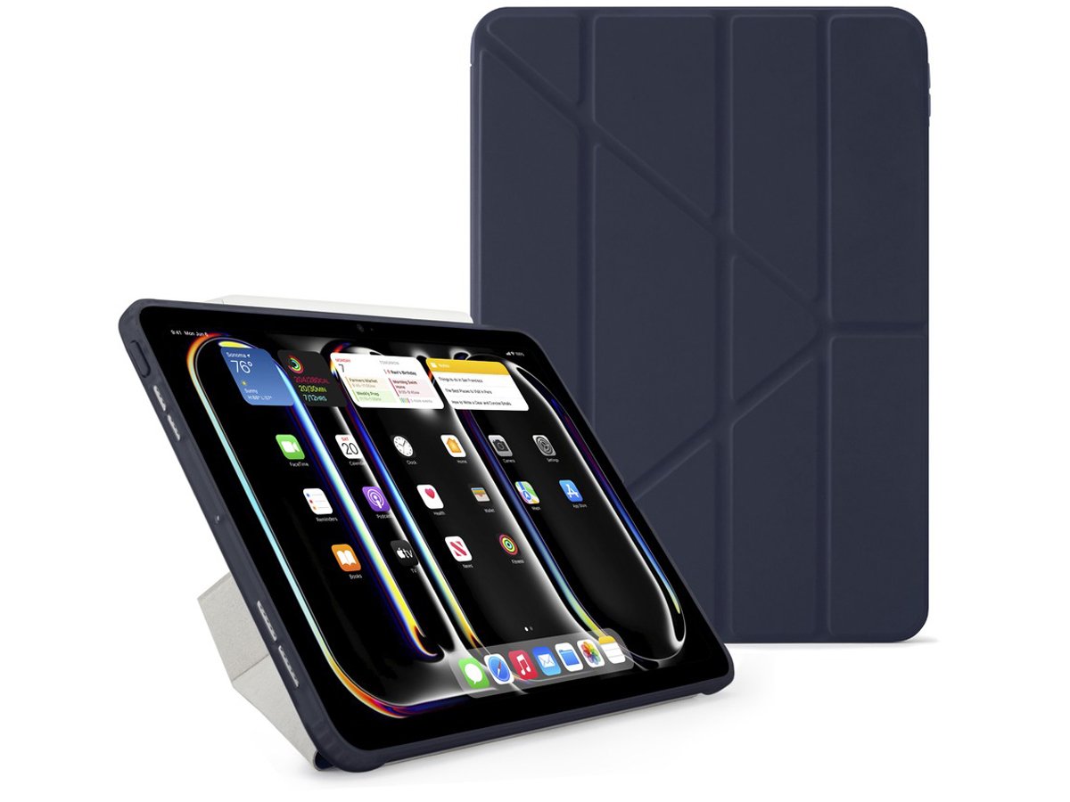 Etui Pipetto Origami No1 Original Case do iPad Pro 11'' (2024) Granatowe - Widok ogólny