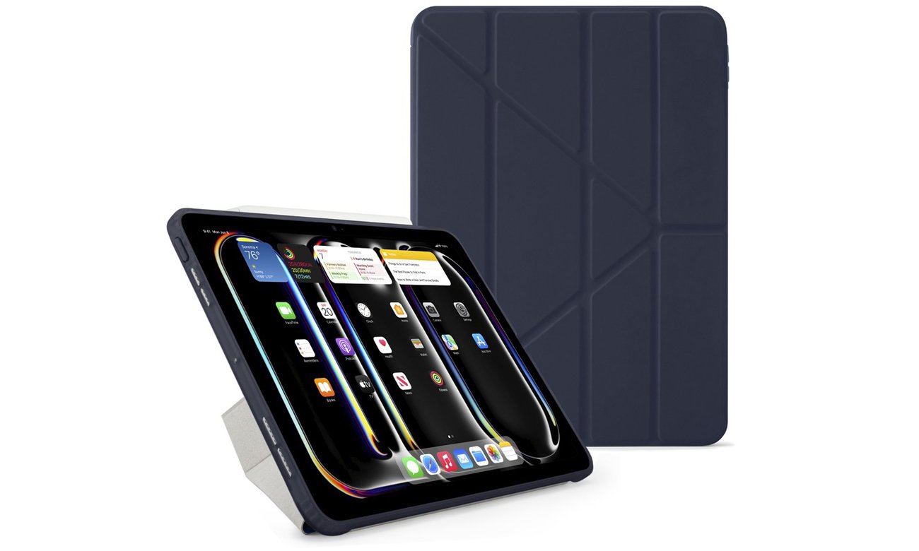 Etui Pipetto Origami No1 Original Case do iPad Pro 13'' (2024) Granatowe - Widok ogólny