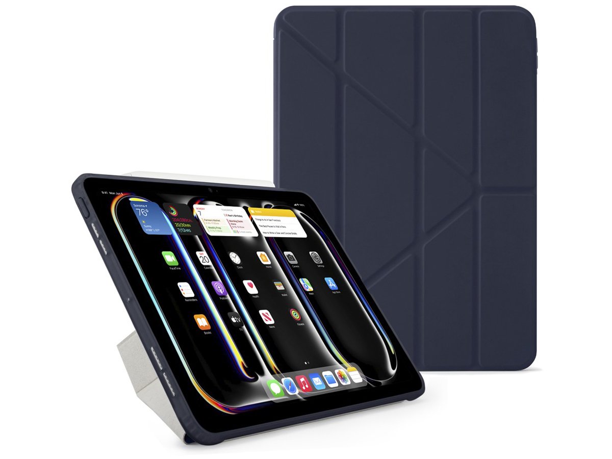 Etui Pipetto Origami No1 Original Case do iPad Pro 13'' (2024) Granatowe - Widok ogólny