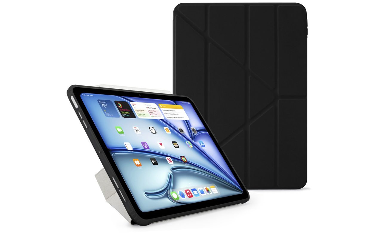 Etui Pipetto Origami No1 Original Case do iPad Air 11'' (2024) Czarne - Widok ogólny