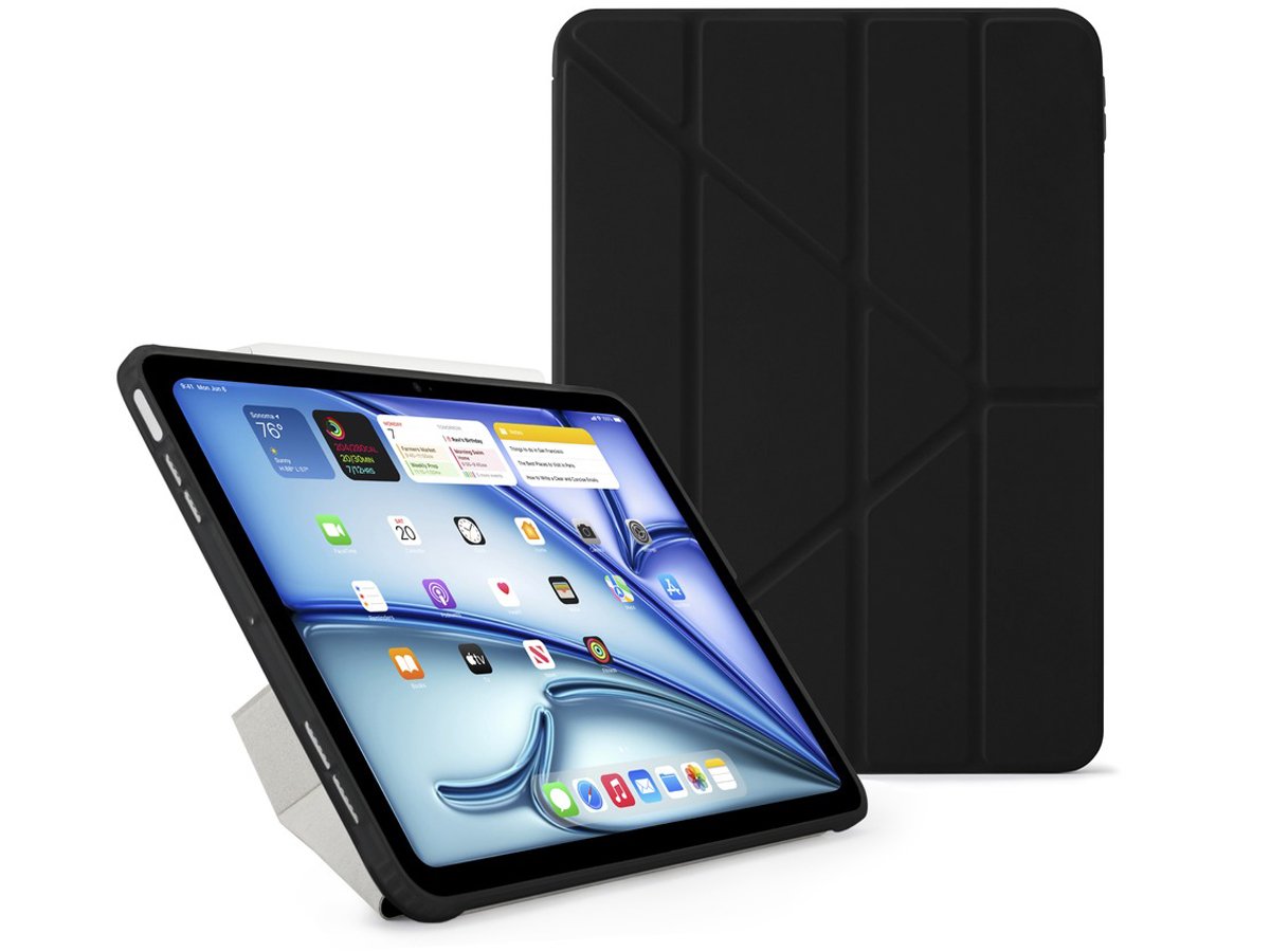 Etui Pipetto Origami No1 Original Case do iPad Air 11'' (2024) Czarne - Widok ogólny