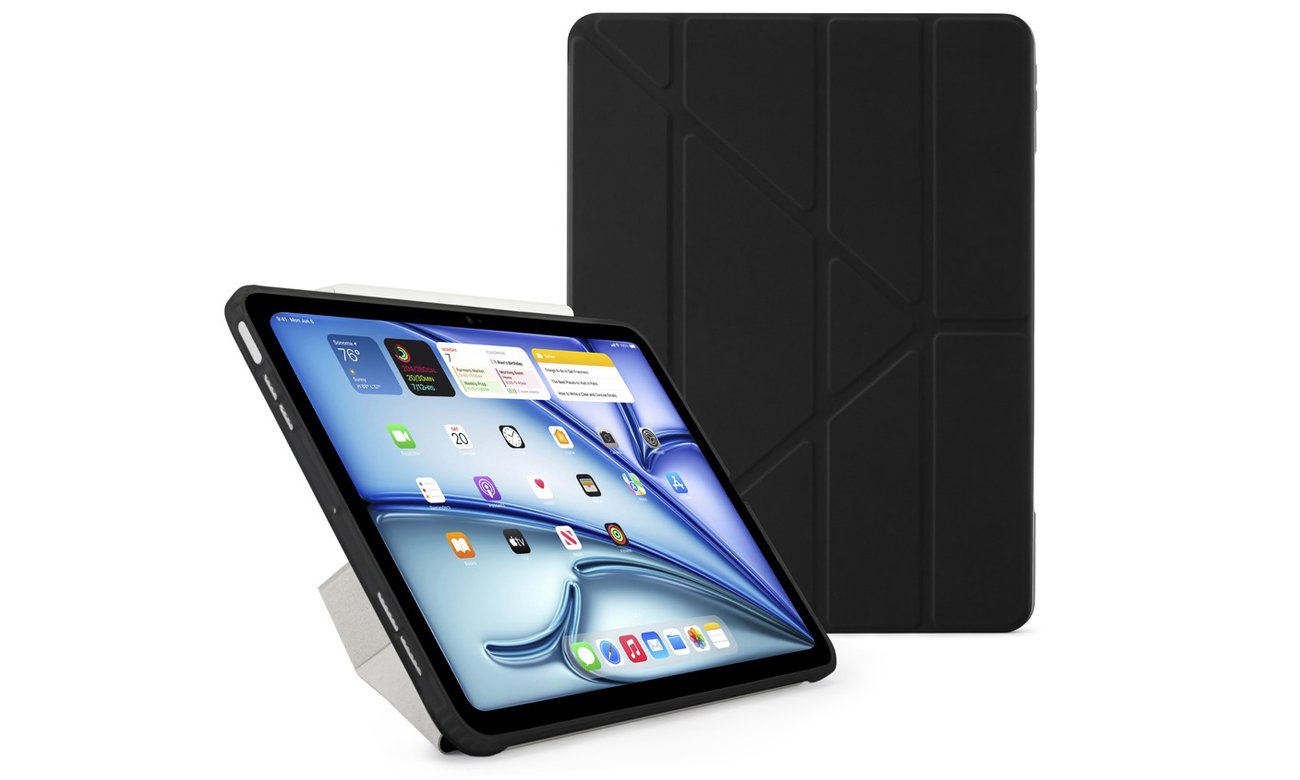 Etui Pipetto Origami No1 Original Case do iPad Air 13'' (2024) Czarne - Widok ogólny