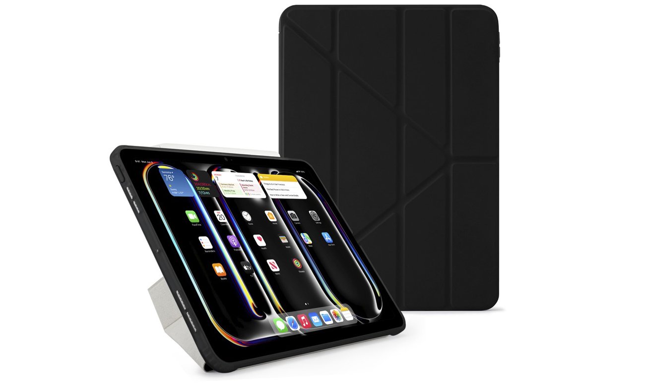 Etui Pipetto Origami No1 Original Case do iPad Pro 13'' (2024) Czarne - Widok ogólny