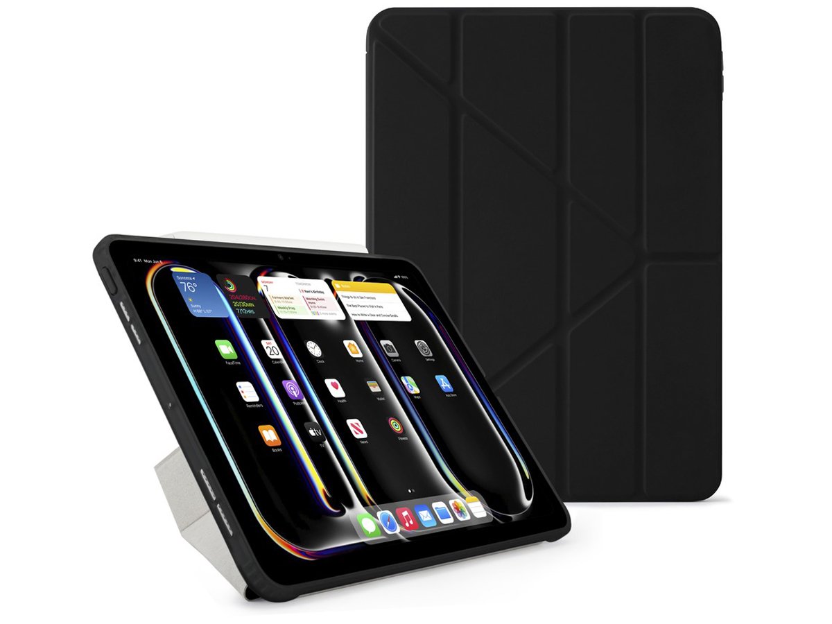 Etui Pipetto Origami No1 Original Case do iPad Pro 13'' (2024) Czarne - Widok ogólny