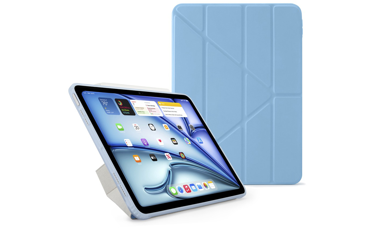 Etui Pipetto Origami No1 Original Case do iPad Air 11'' (2024) Niebieskie - Widok ogólny