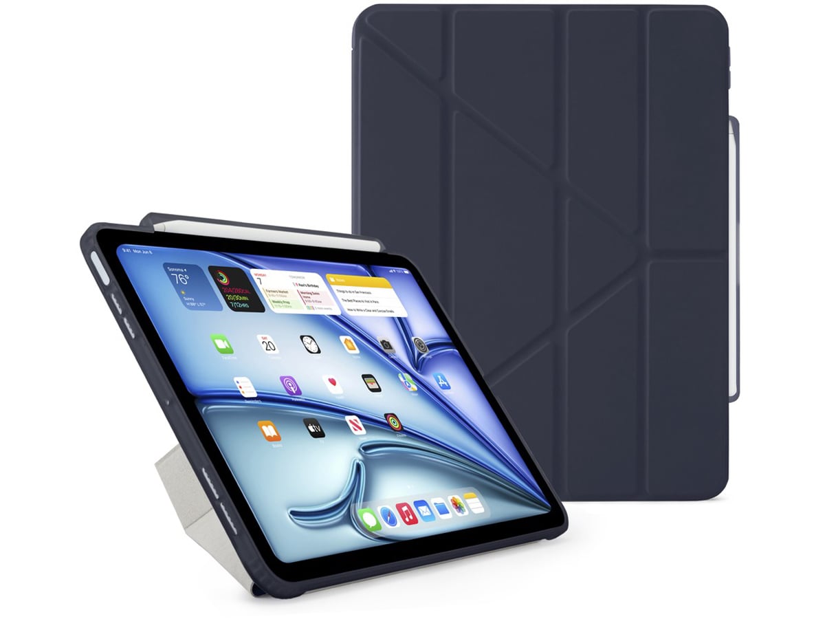 Etui Pipetto Origami No3 Pencil Case do iPad Air 13'' (2024) Granatowe - Widok ogólny