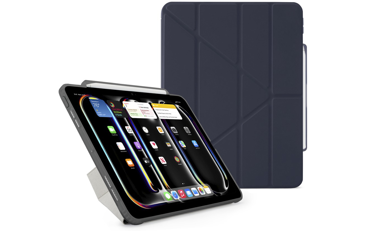 Etui Pipetto Origami No3 Pencil Case do iPad Pro 13'' (2024) Granatowe - Widok ogólny