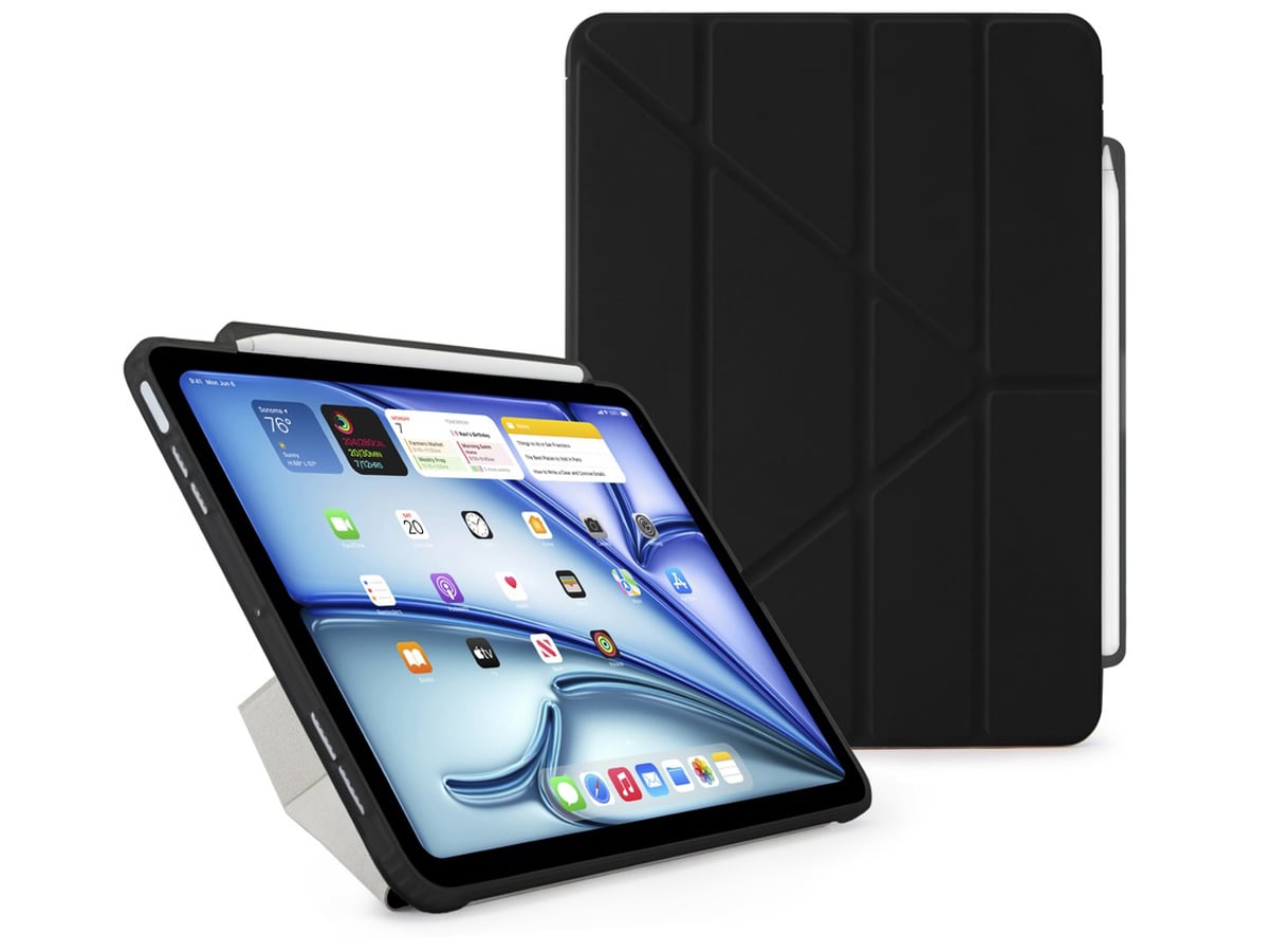 Etui Pipetto Origami No3 Pencil Case do iPad Air 11'' (2024) Czarne - Widok ogólny