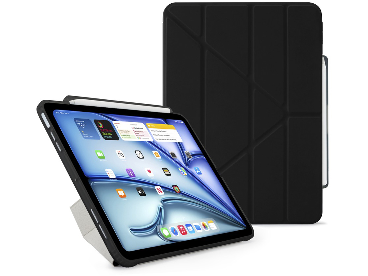 Etui Pipetto Origami No3 Pencil Case do iPad Air 13'' (2024) Czarne - Widok ogólny