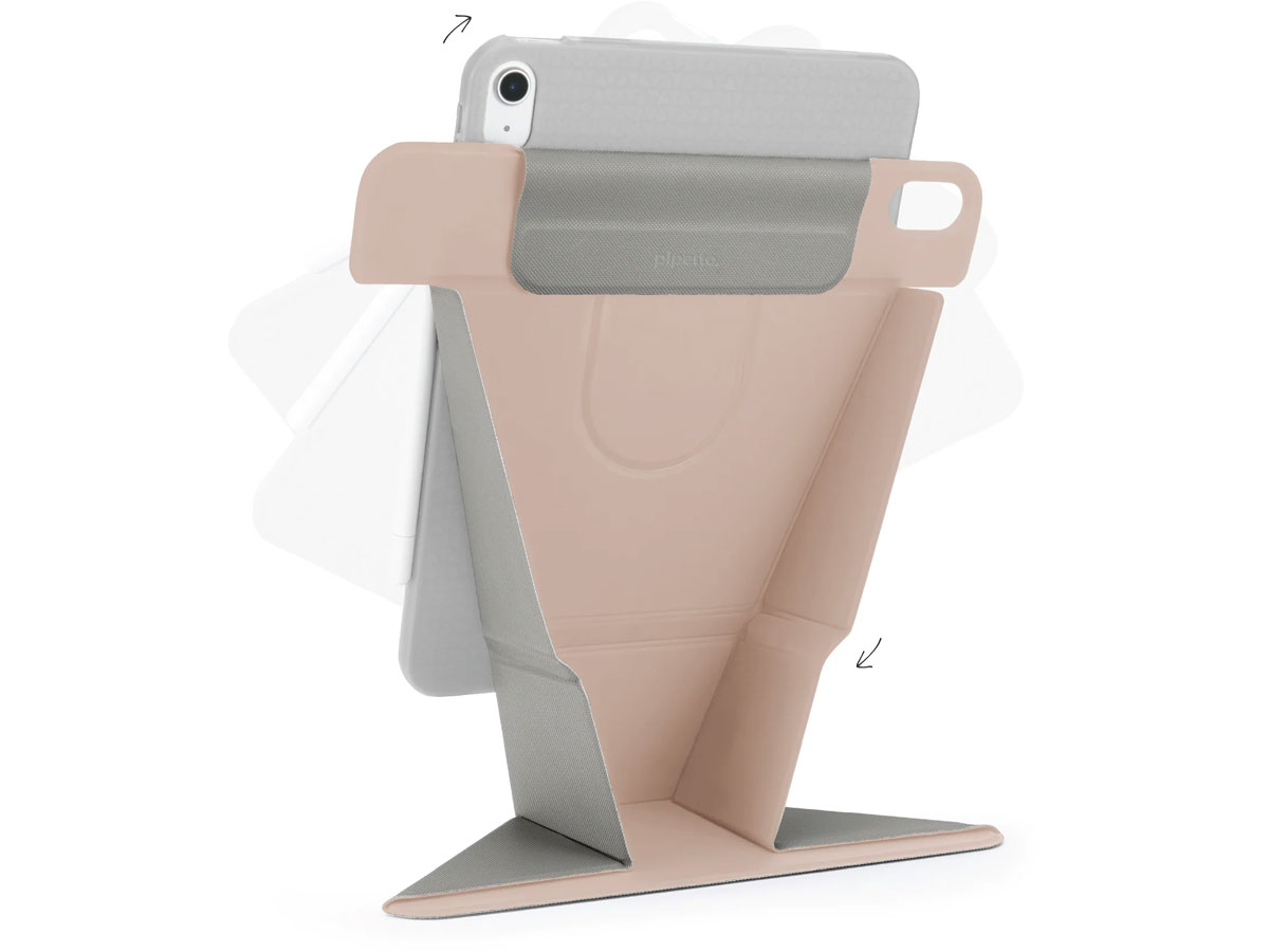 Pipetto Origami No6 Stand case iPad Air 11'' (2024) / iPad Air 10.9'' metallic pink