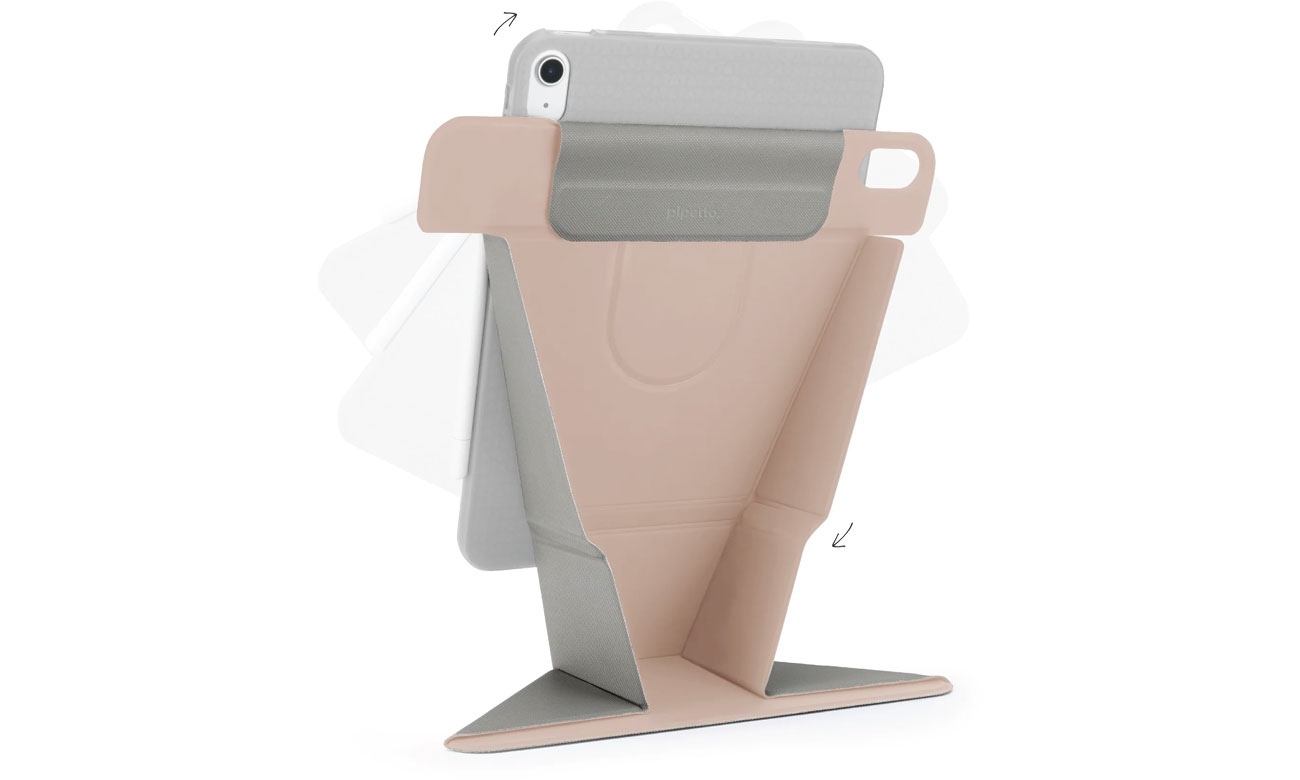 Pipetto Origami No6 Stand case iPad Air 11'' (2024) / iPad Air 10.9'' metallic pink