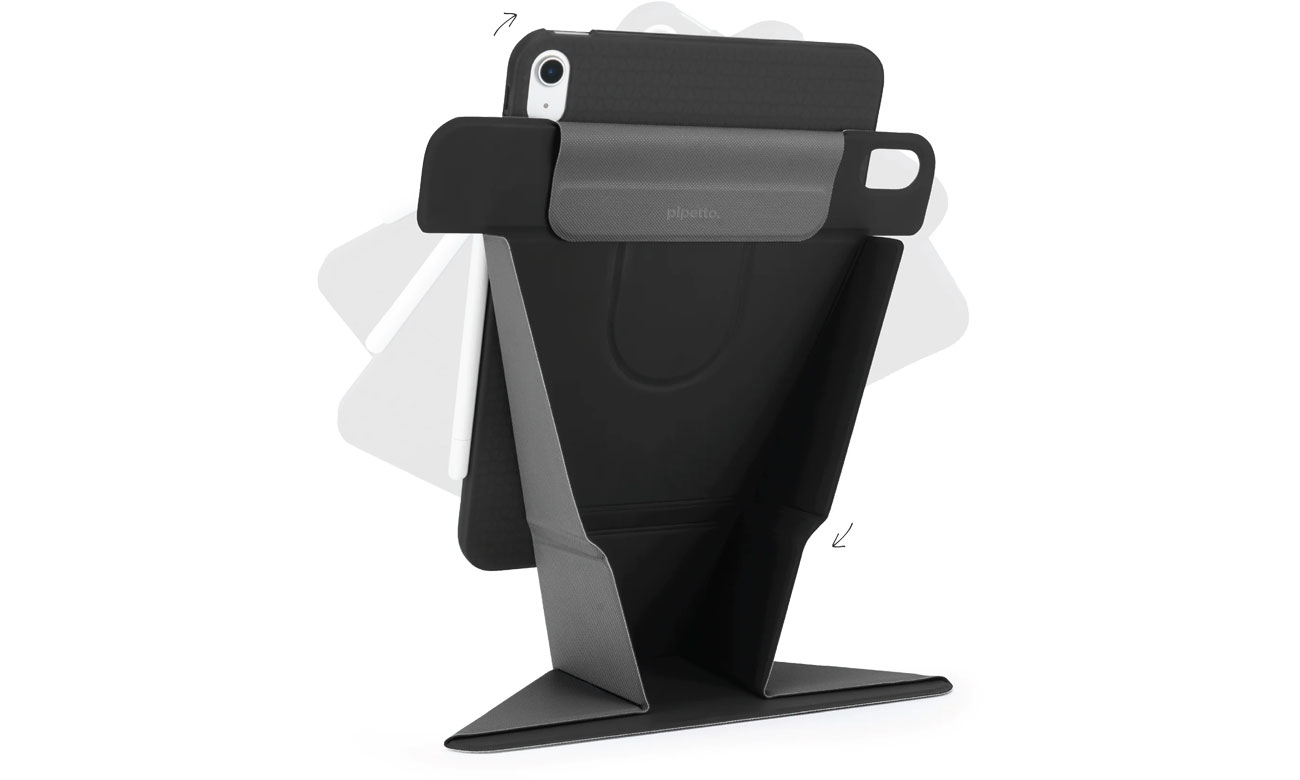 Pipetto Origami No6 Stand case iPad Air 13'' (2024) black