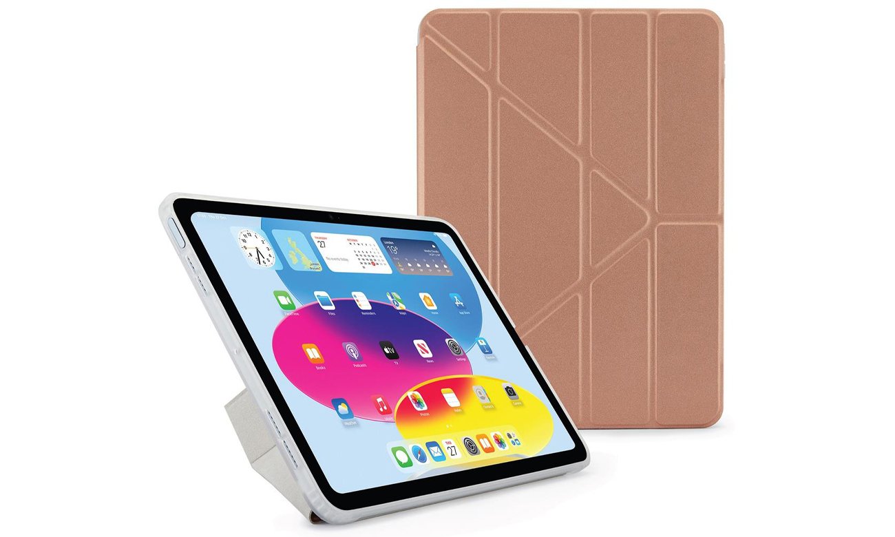 Etui Pipetto Origami do iPad 2022 (10. gen.) rose gold