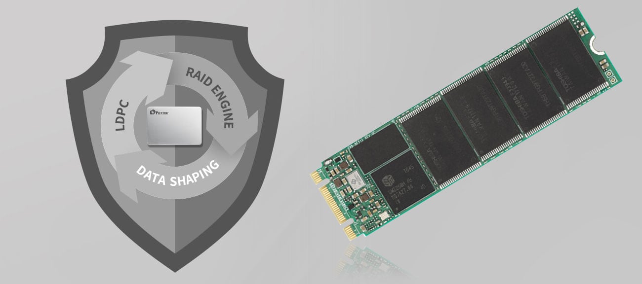 Dysk SSD Plextor 256GB M.2 2280 SSD M8VG Wbudowany mechanizm LDPC