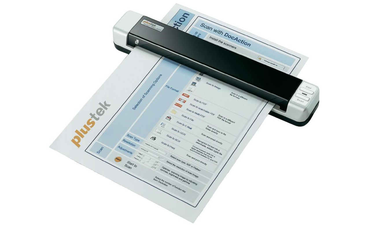 Skaner Plustek MobileOffice S410 praca