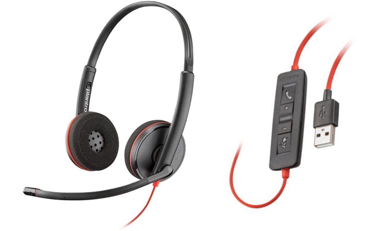 Zestaw słuchawkowy Poly Blackwire 3220 USB-A bulk - Widok ogólny