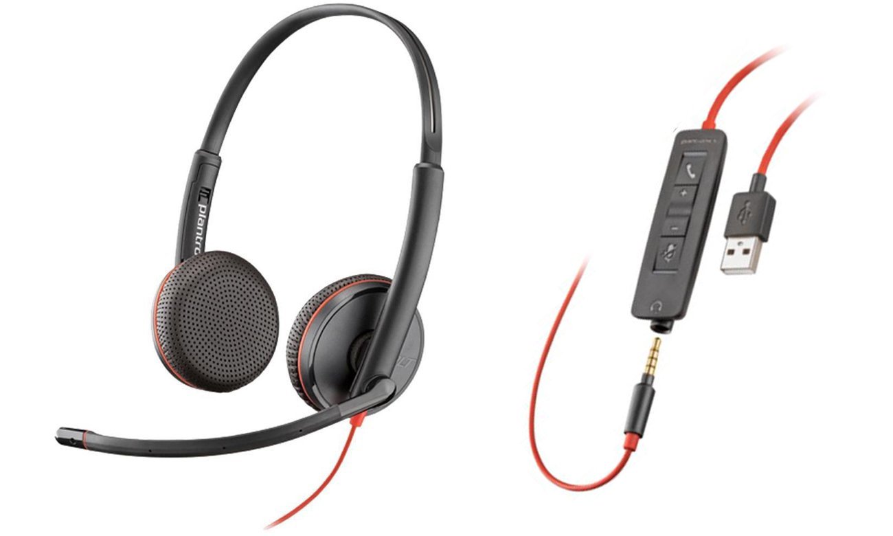 Zestaw słuchawkowy Poly Blackwire 3225 Stereo - Widok ogólny