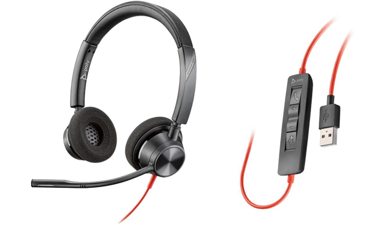 Zestaw słuchawkowy Poly Blackwire 3320 USB-A - Widok ogólny