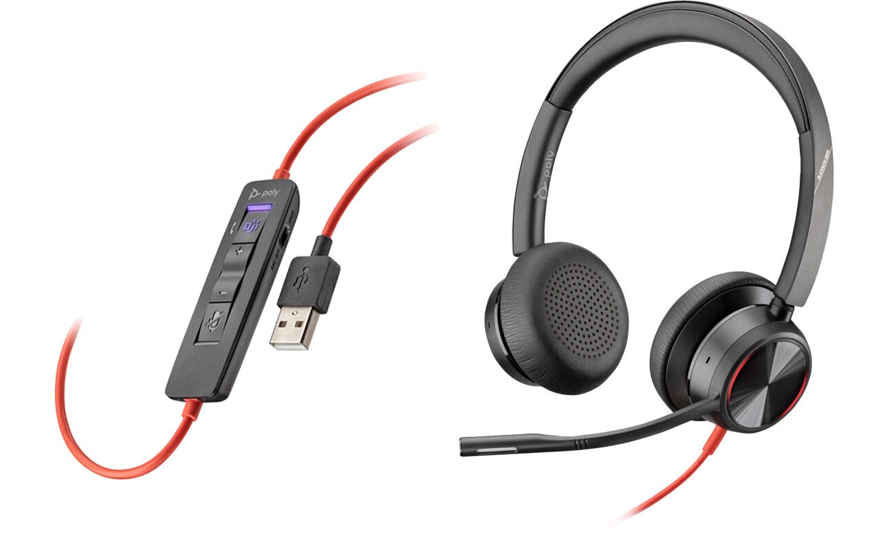 Zestaw słuchawkowy Poly Blackwire 8225 MS USB-A - Widok ogólny