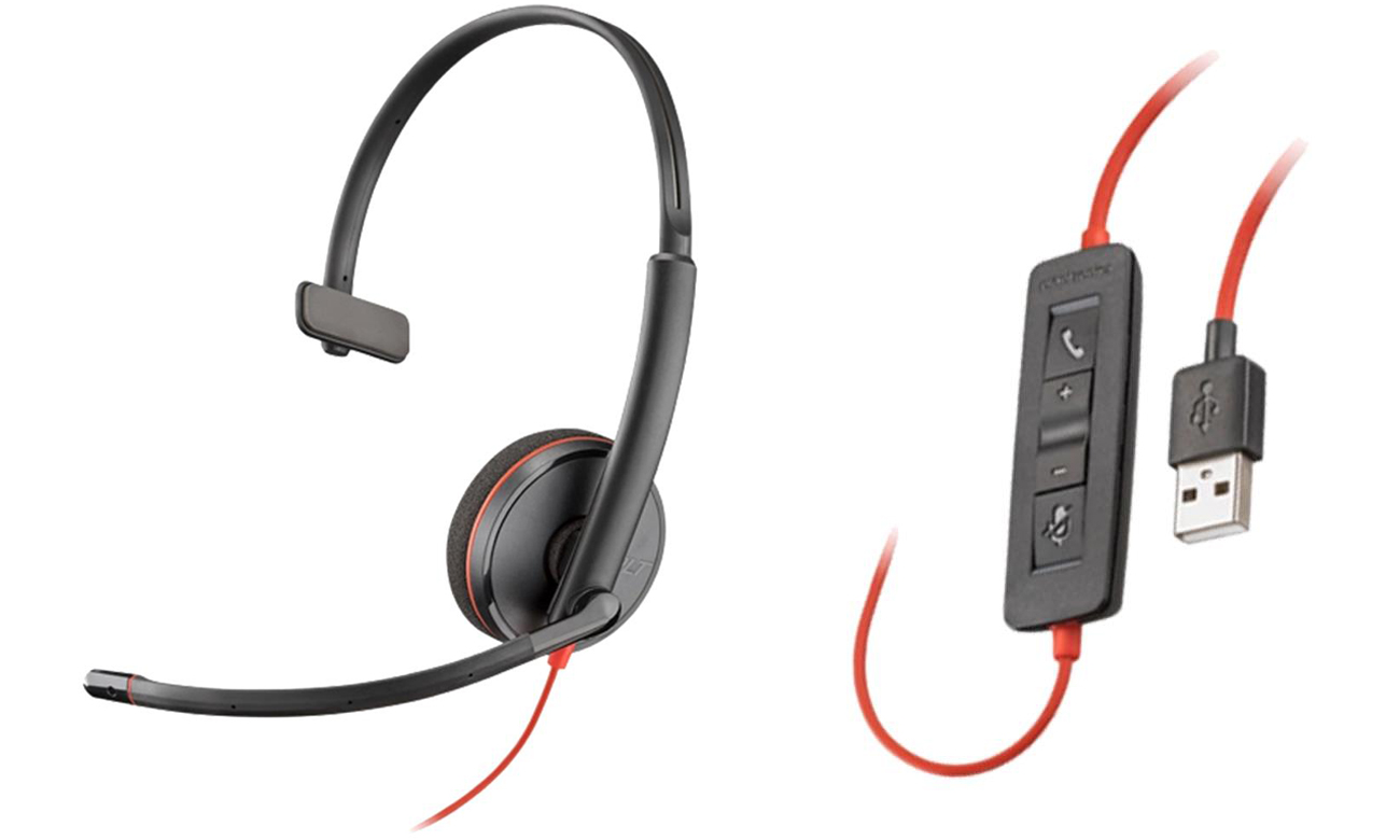 Zestaw słuchawkowy Poly Blackwire C3220 USB-A - Widok ogólny