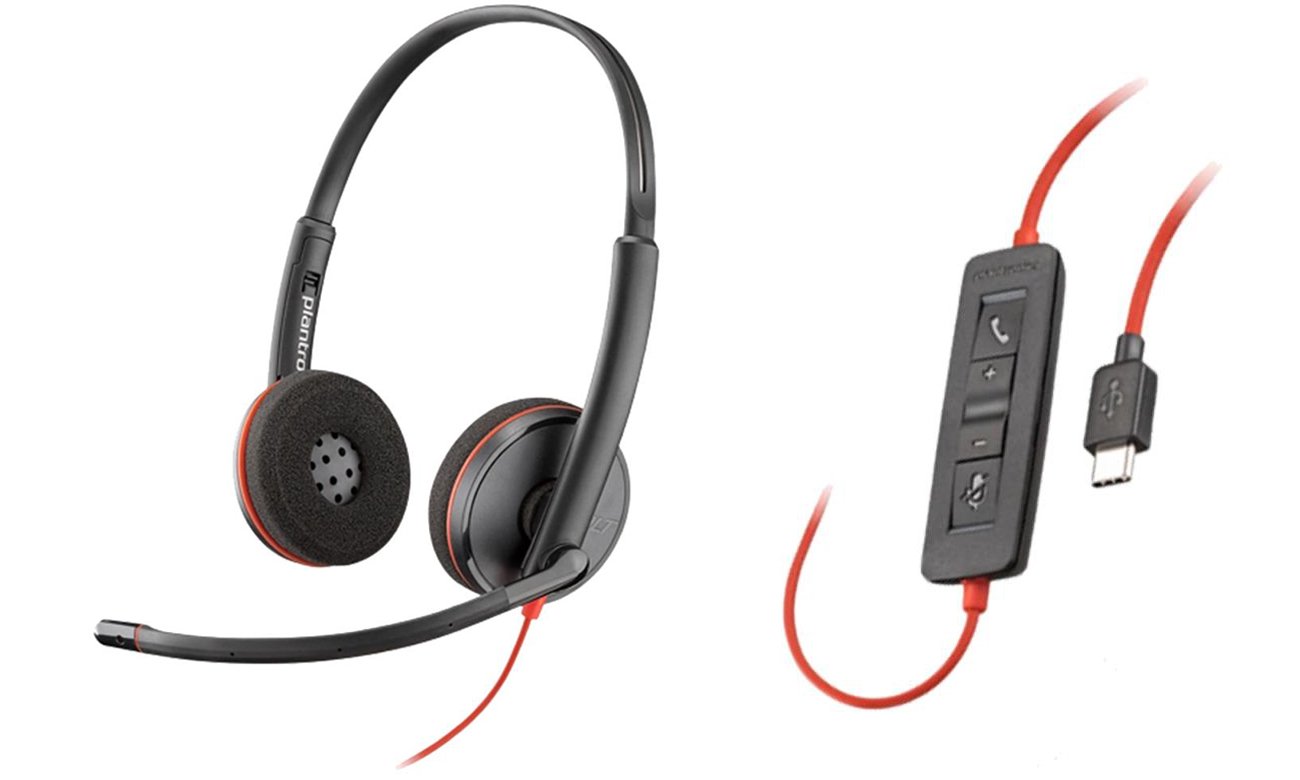 Zestaw słuchawkowy Poly Blackwire C3220 USB-C - Widok ogólny