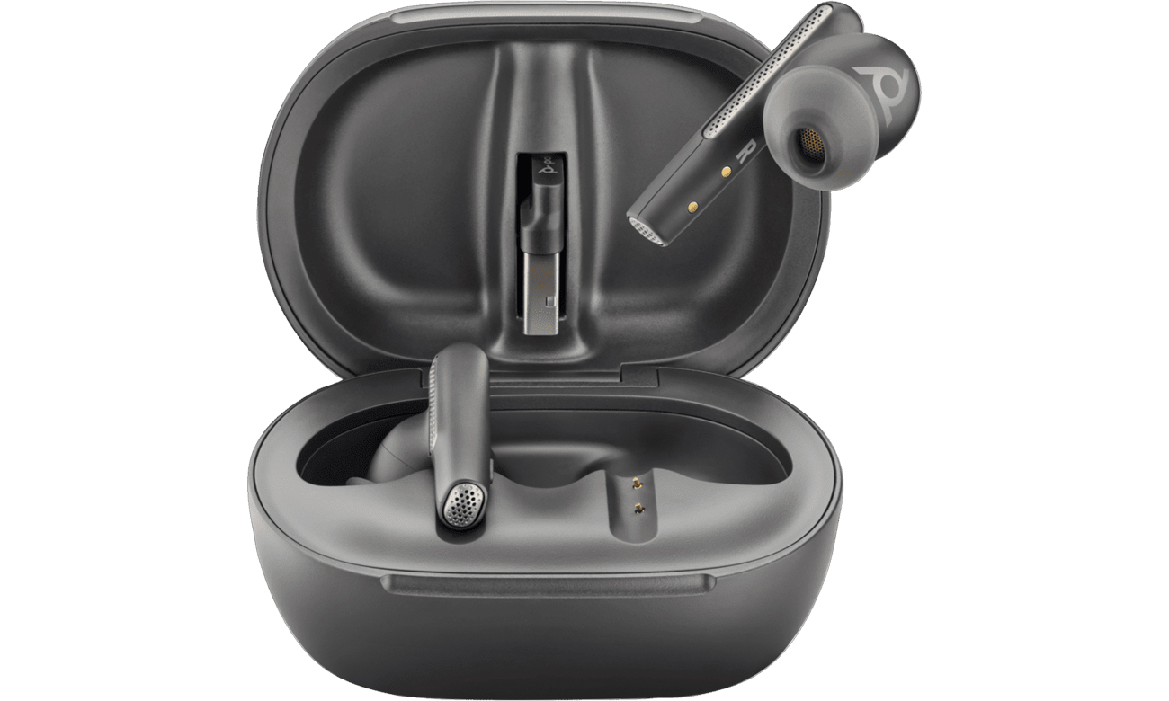 Słuchawki bezprzewodowe Poly Voyager Free 60+ UC Carbon Black + BT700 - Widok ogólny