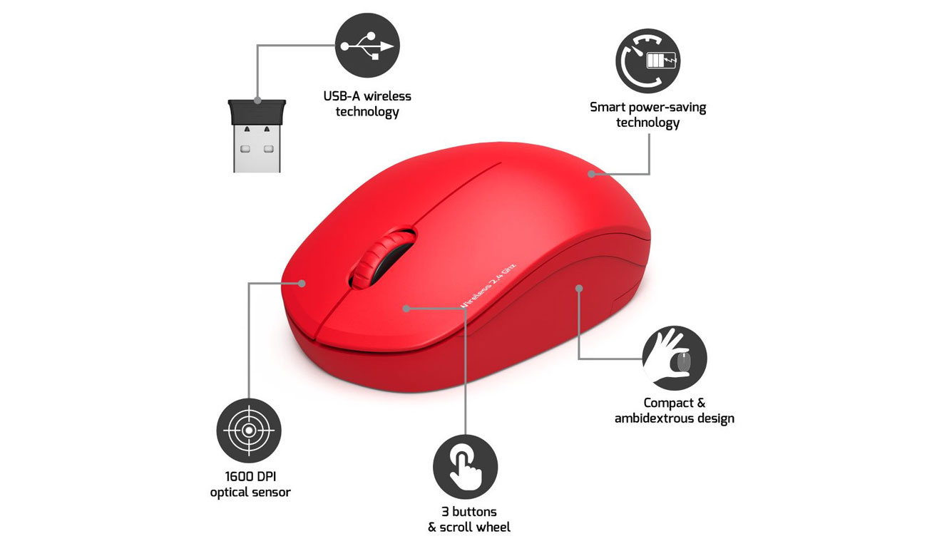 Port Designs Mouse Collection Wireless funkcje