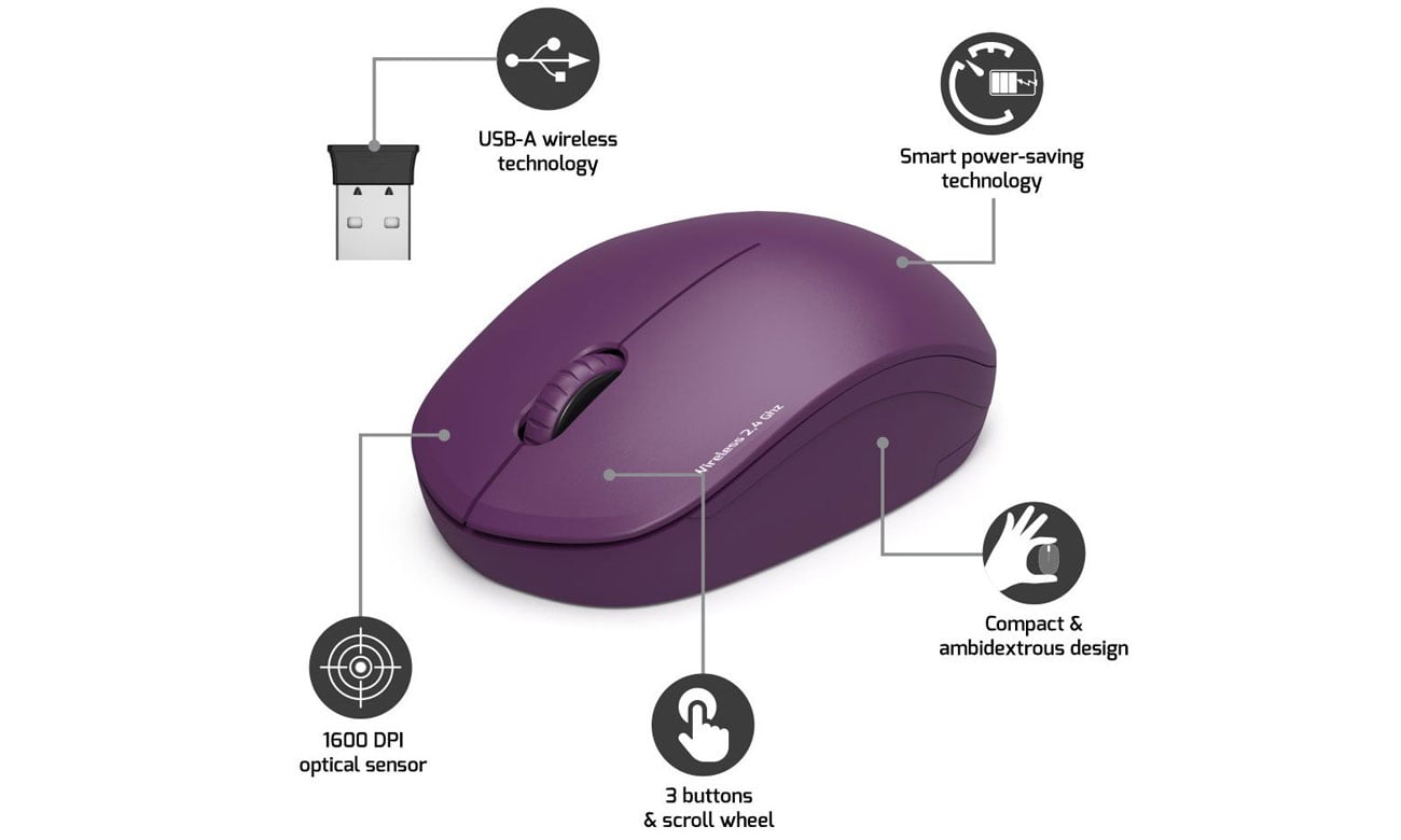 Port Designs Mouse Collection Wireless funkcje