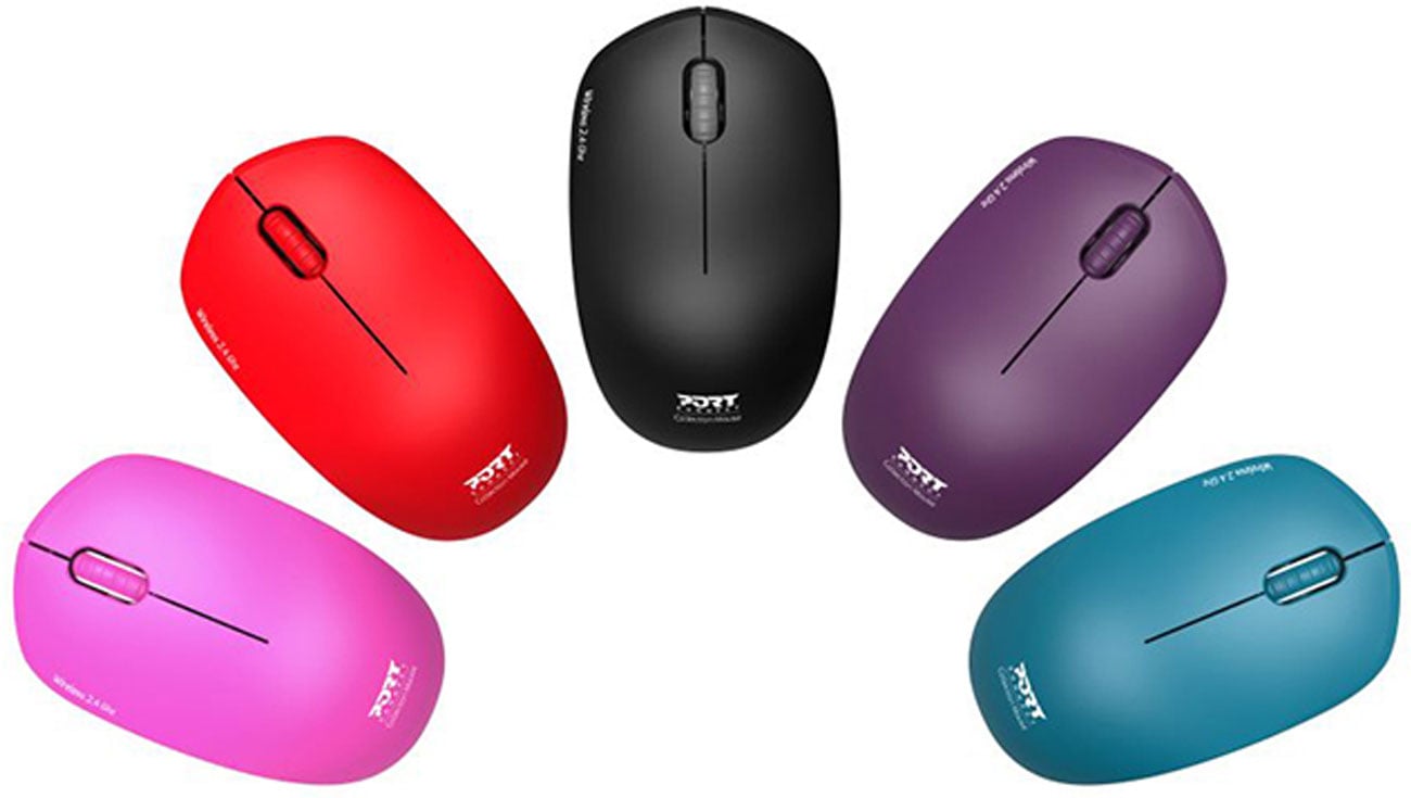 Mysz bezprzewodowa Port Designs Mouse Collection Wireless wszystkie kolory