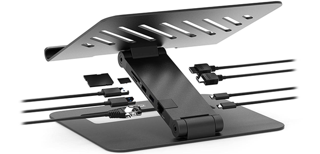 Podstawka Port Designs Notebook Stand USB-C podłączanie
