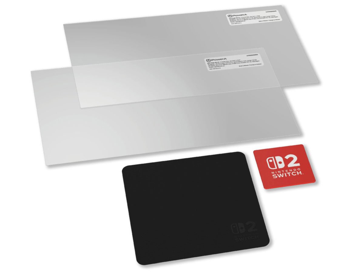 Folia ochronna PowerA na ekran konsoli Nintendo Switch 2 (2 szt.) - Zawartość zestawu