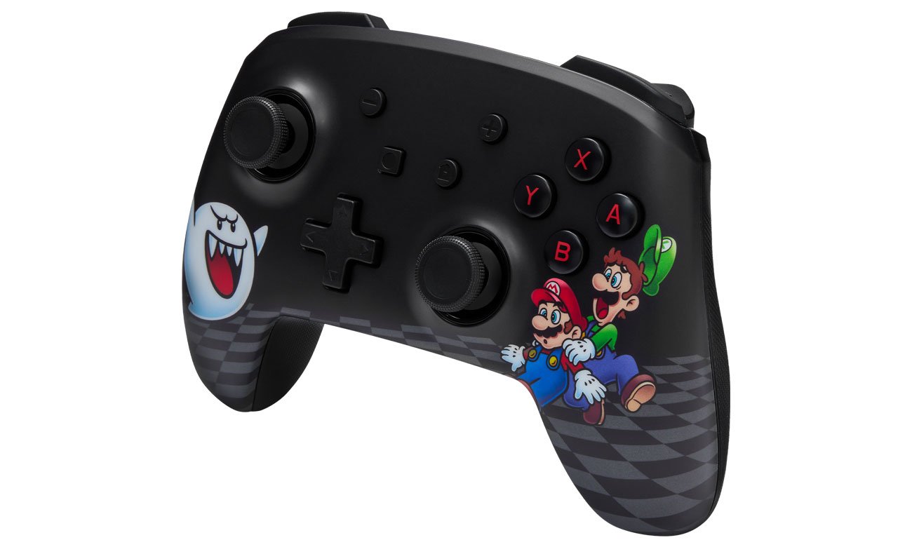 PowerA Enhanced Lumectra Mario Peek-A-Boo do Nintendo Switch - Widok od przodu pod kątem
