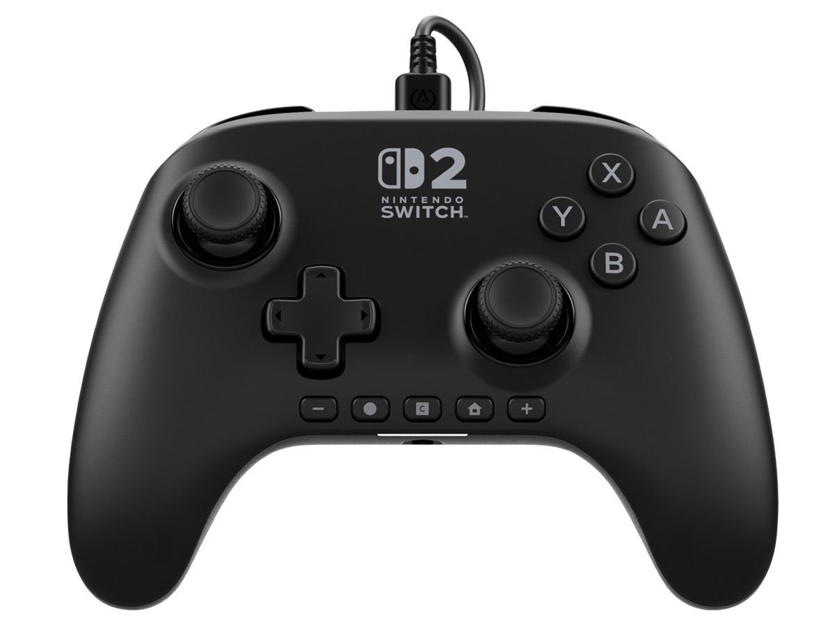 Kontroler PowerA Advantage Czarny dla Nintendo Switch 2 - Widok od przodu