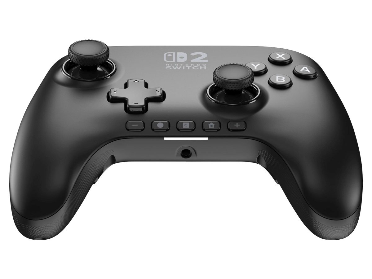 Kontroler PowerA Advantage Czarny dla Nintendo Switch 2 - Widok od przodu pod kątem