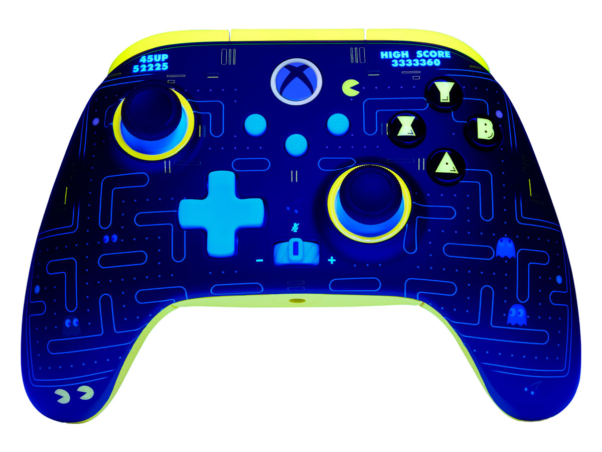 Kontroler bezprzewodowy PowerA Pac-Man Edition XS/PC - Widok od przodu