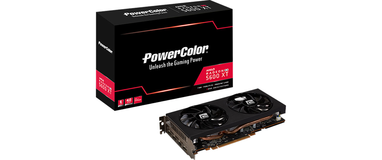 Karta graficzna AMD PowerColor Radeon RX 5600XT 6GB GDDR6 AXRX 5600XT 6GBD6-3DHV2/OC