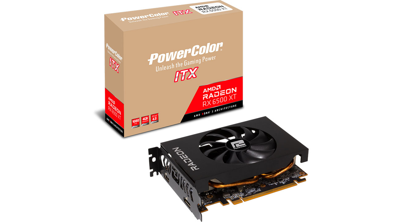 PowerColor Radeon RX 6500 XT ITX 4GB GDDR6 - Karty graficzne AMD ...