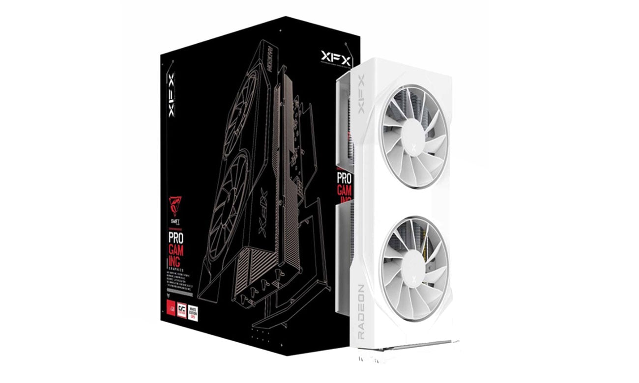 XFX Radeon RX 9060 XT Swift Gaming White OC 8GB GDDR6