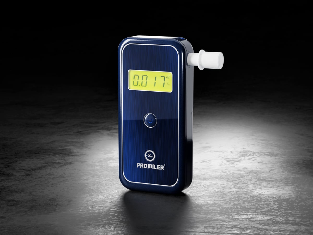 Alkomat osobisty Promiler AL 9000 - Grafika z tłem