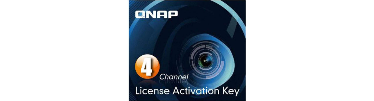 Licencja NVR na kamery QNAP Licencja Camera License Pack (4 dodatkowe kamery) LIC-CAM-NAS-4CH