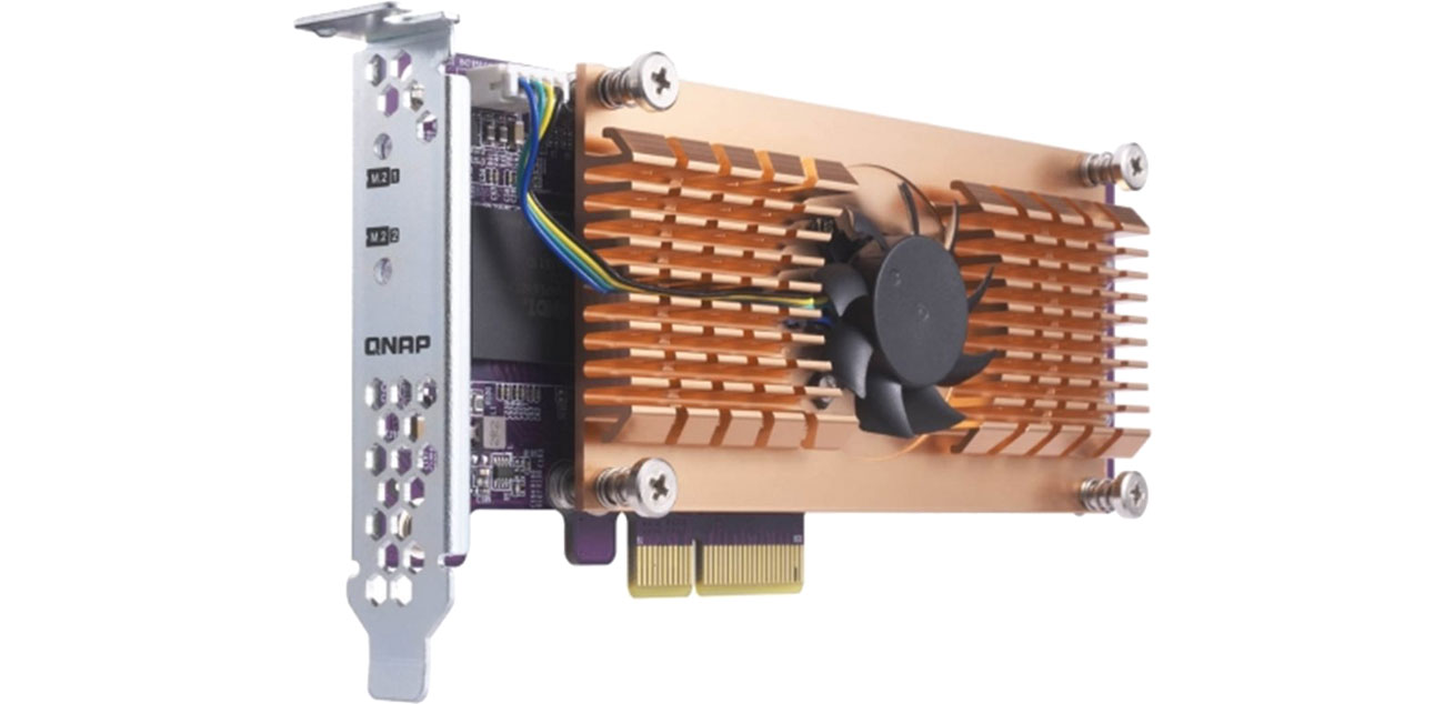 QNAP QM2-2S 2x SSD M.2 22110/2280 SATA PCIe Gen2 x2