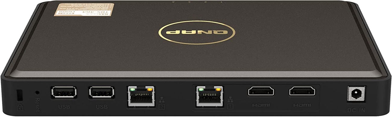 Serwer plików QNAP TBS-464 - Widok od tyłu
