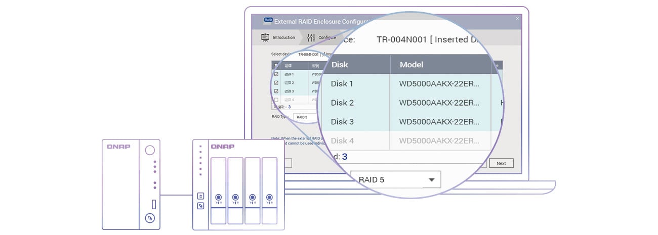 Qnap tr 004 external raid manager как настроить