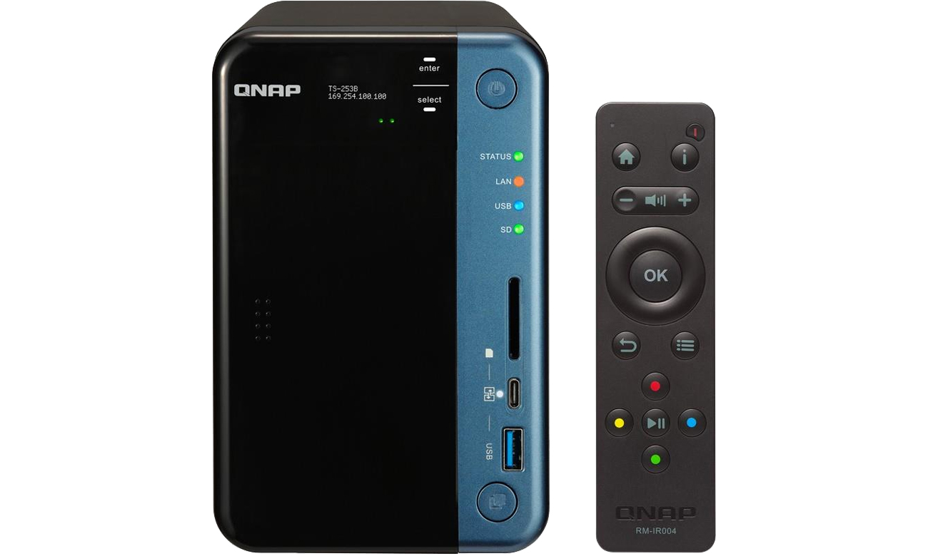 QNAP TS-253B-8G z pilotem