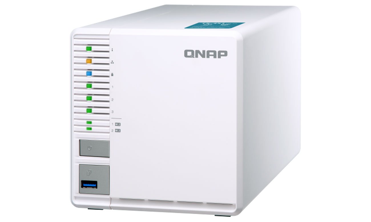 QNAP TS-364-8G widok z przodu pod kątem