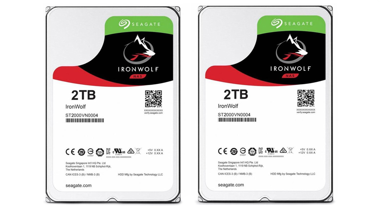 Dwa dyski Seagate 2TB 5900obr. 64MB IronWolf