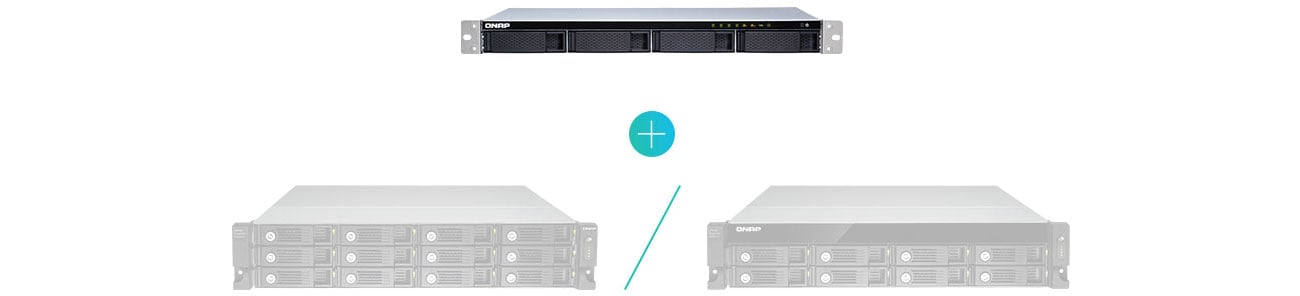 QNAP TS-431XeU-8G Możliwości rozszerzenia